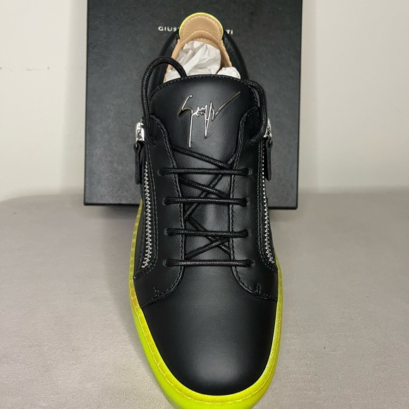giuseppe zanotti black and yellow sneakers - Picture 2 of 7